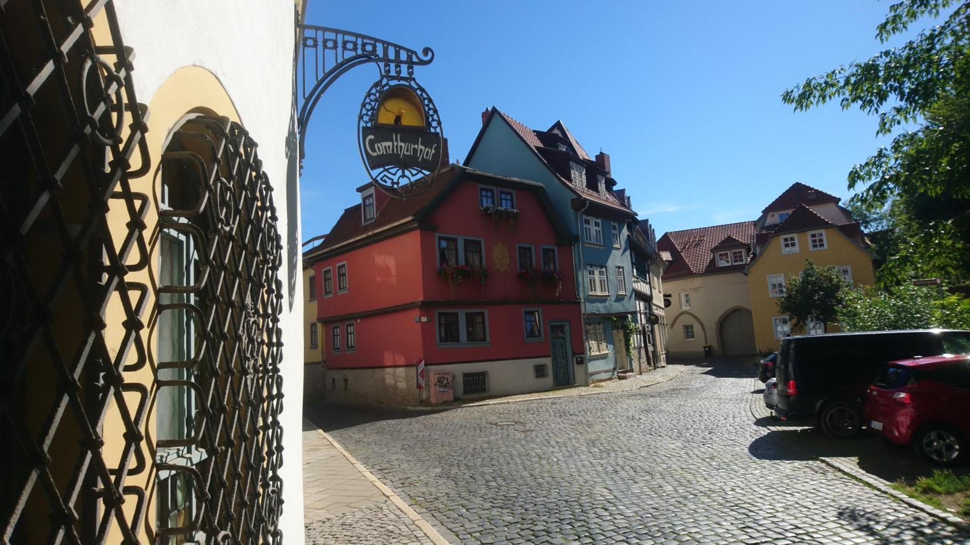 Haus Zum Kleinen Helm Daire Erfurt Dış mekan fotoğraf